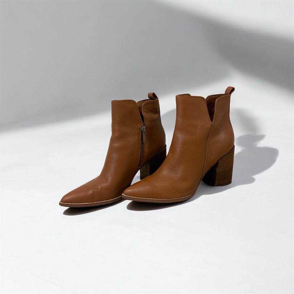 Nine West Tan Ankle Booties